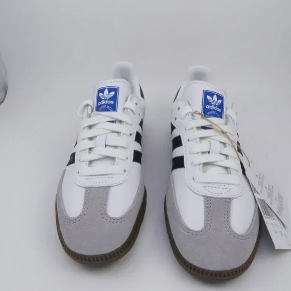 adidas Originals Women's US 6 Samba OG Trainers Youth 5 White/Black Men's US 5 - Picture 5 of 9